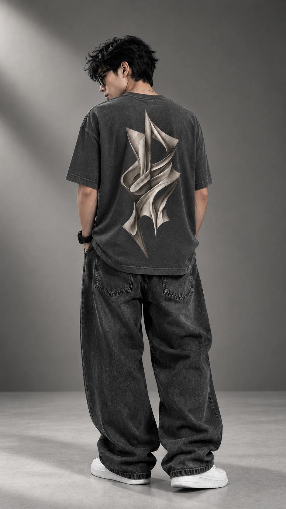 XOBERO (Pack of 3 Oversized T-Shirts) | Navy, Grey & Black